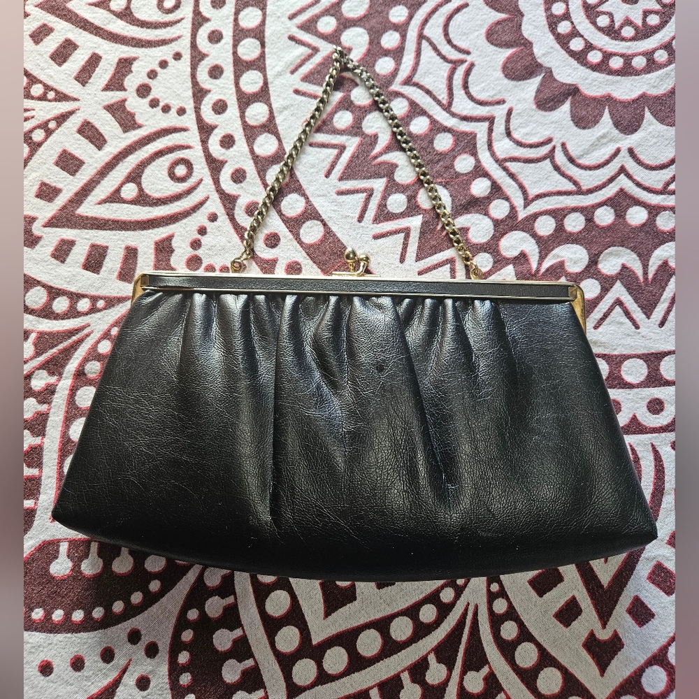 VINTAGE ANDE 60s CLUTCH BLACK